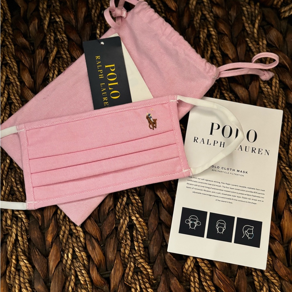 Polo Ralph Lauren Pink Face-Mask NWT